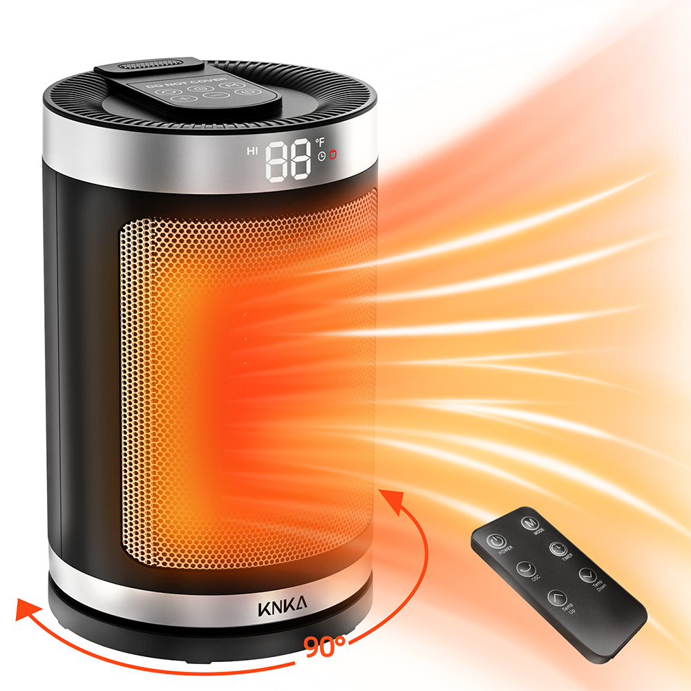 Portable Electric Space Heater with Thermostat – KNKA